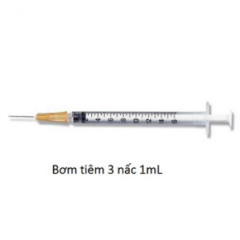 Bơm tiêm 3 nấc 1mL (BD)